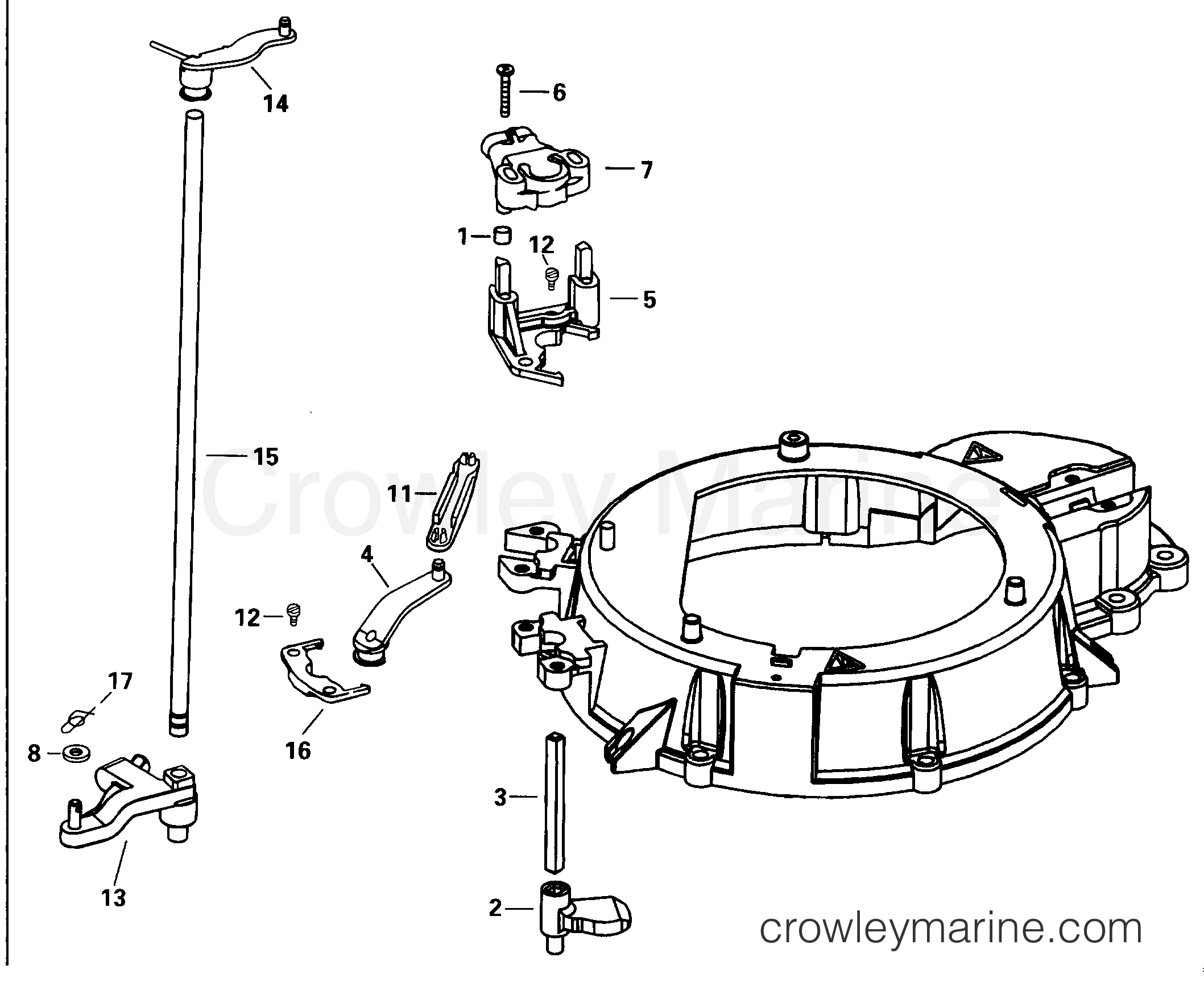 1997 Outboard 150 - J150IXEUC - THROTTLE LINKAGE