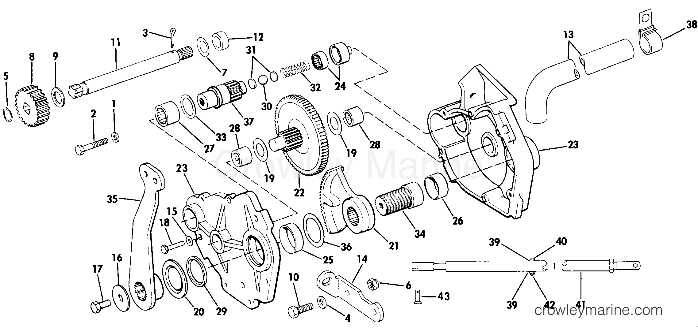 1985 Rigging OMC Stern Drive - All Models - POWER STEERING KIT - DUAL ENGINE