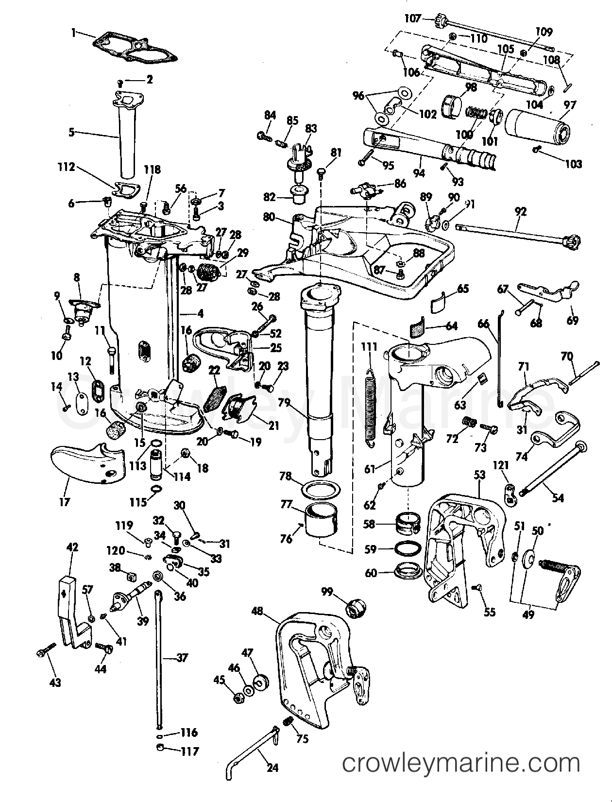 1973 Evinrude Outboards 25 - 25352A - EXHAUST HOUSING