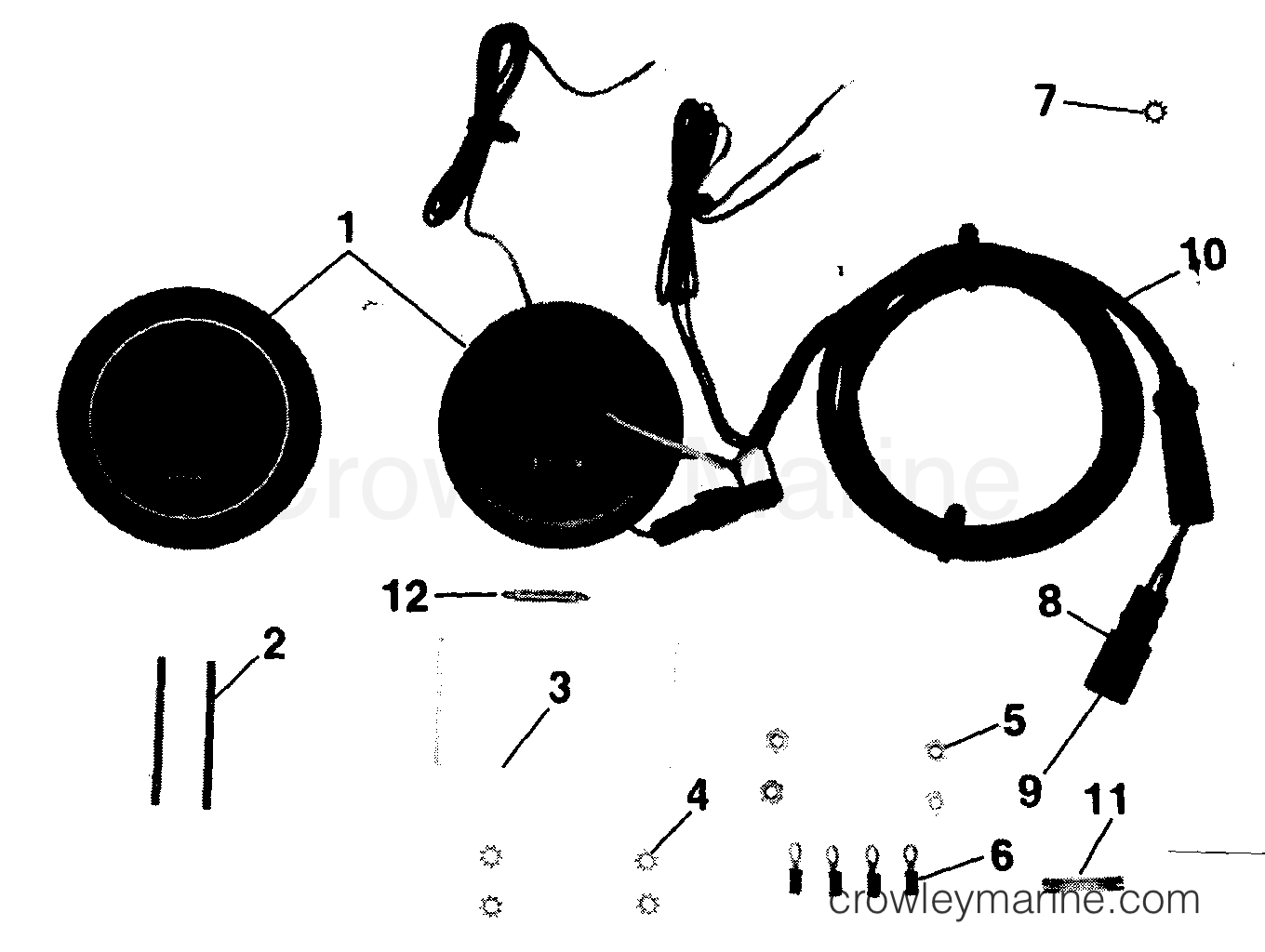 1988 Rigging Accessories - Instruments - QUARTACH TACHOMETER-FLUSH MOUNT-DIGITAL-PLUG IN NEW TECH