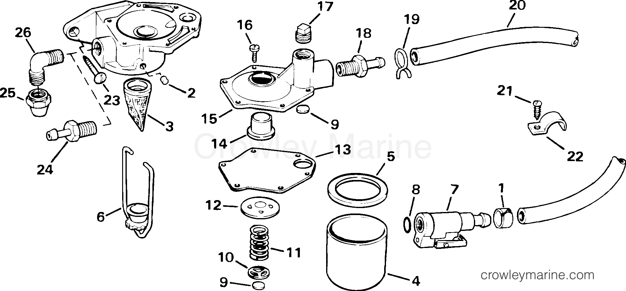 2001-2004 Rigging Accessories - Fuel System - PRIMER PUMP KIT WITH FILTER