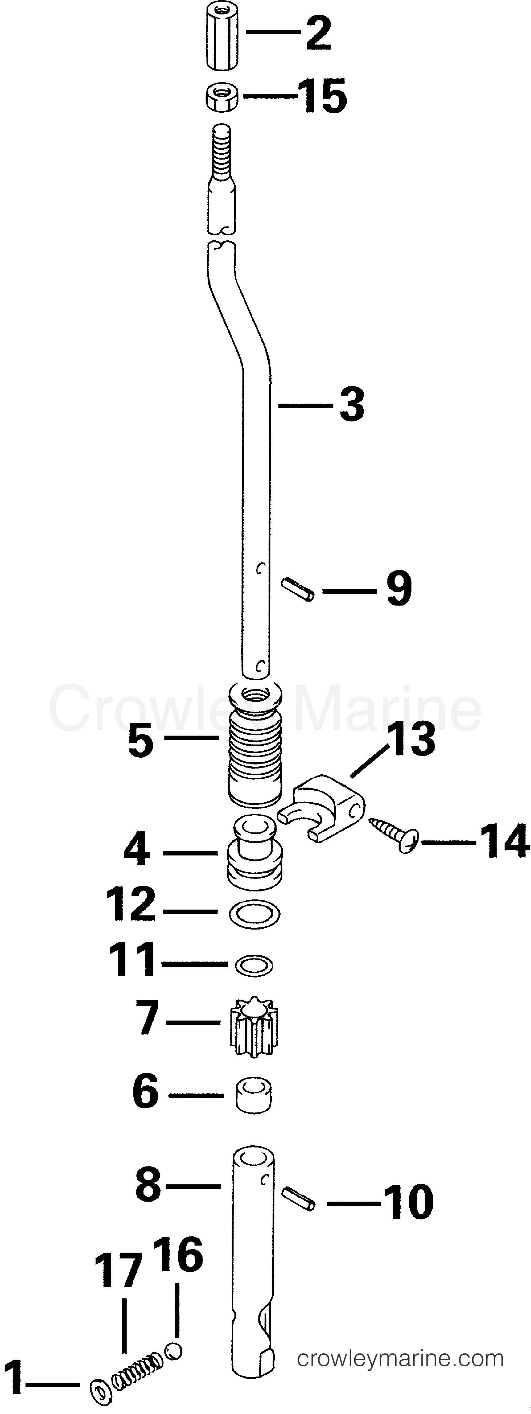 2000 Outboard 30 - E30TE4SSS - SHIFT ROD