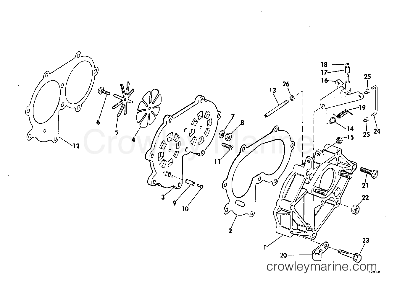 1977 Outboard 35 - 35E77C - INTAKE MANIFOLD