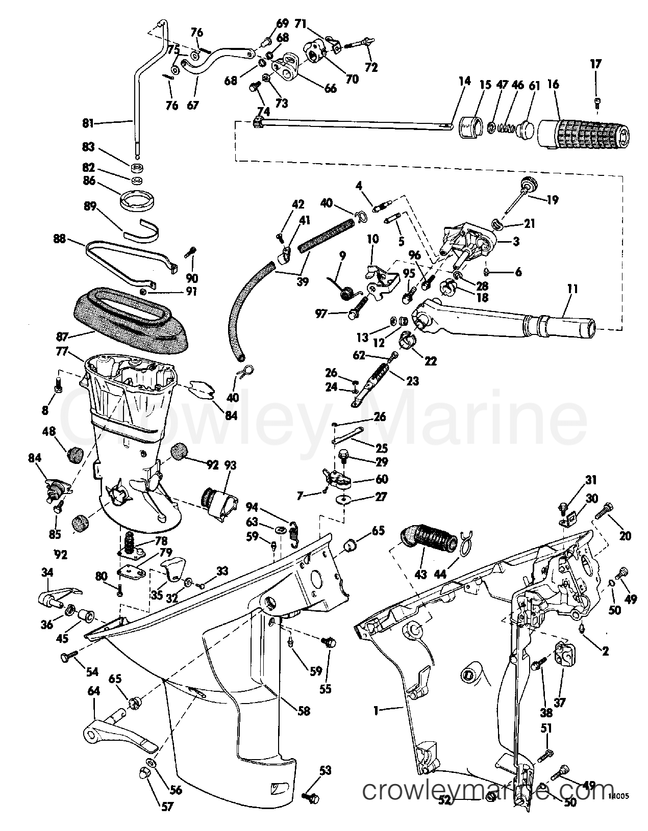 1968 Outboard 9.5 - MQL-14D - LOWER UNIT GROUP