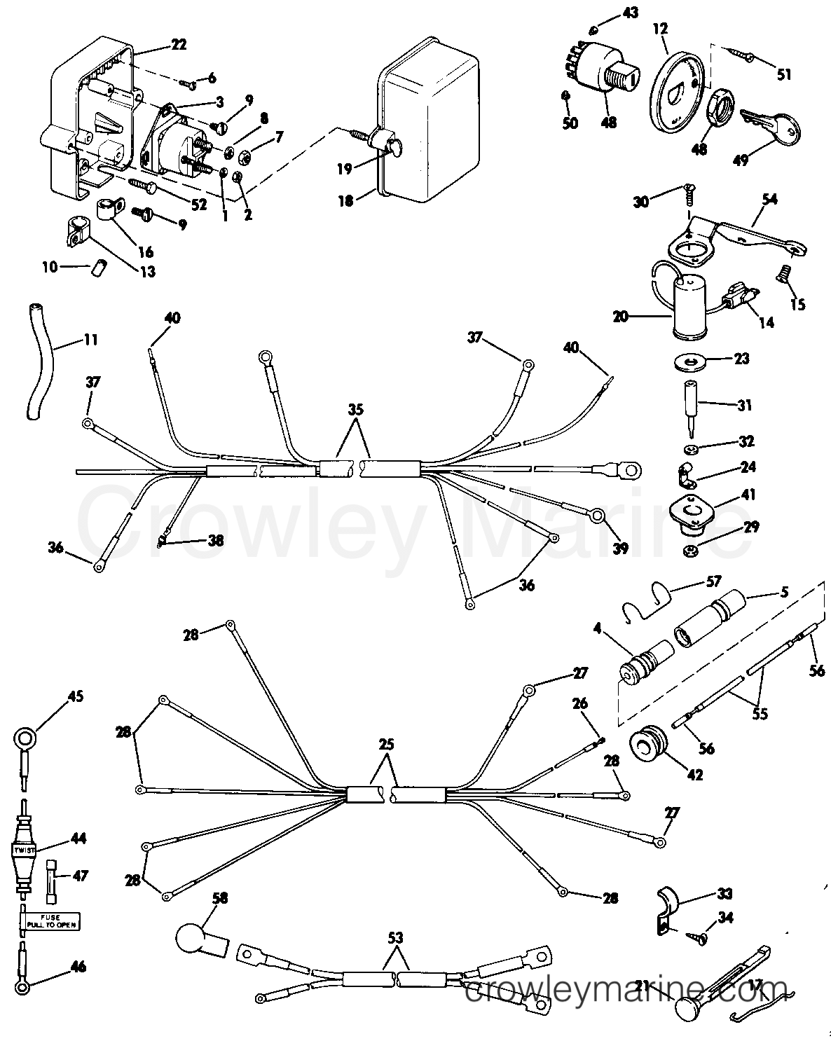 1985 Rigging Accessories - Electrical System - REMOTE STARTING KIT - 9.9, 15 TE