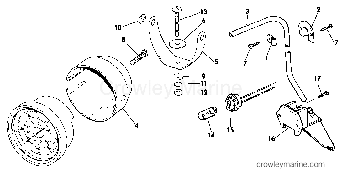 1987 Rigging Accessories - Instruments - SPEEDOMETER KIT - POD MOUNT
