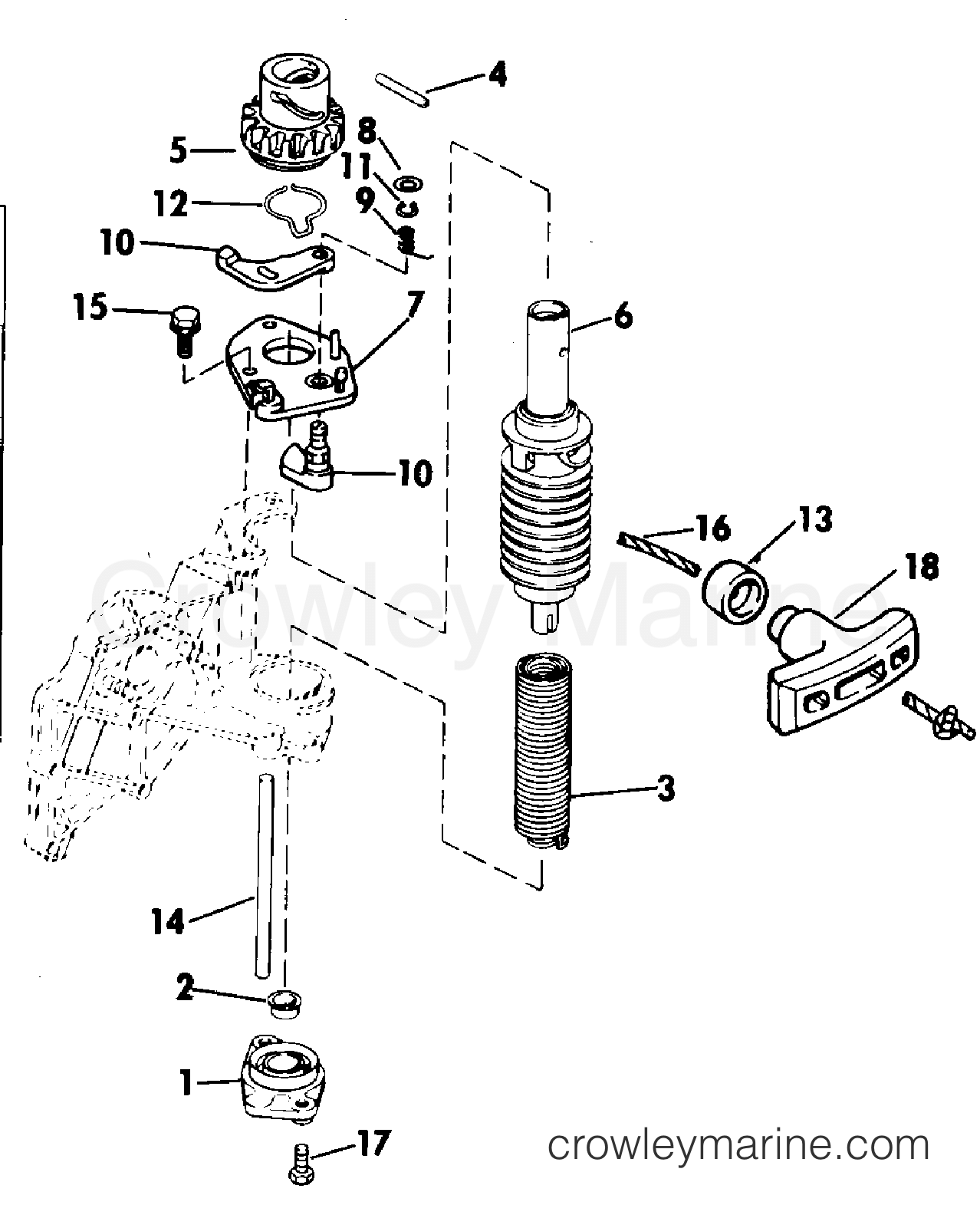 1979 Outboard 6 - 6RL79E - REWIND STARTER