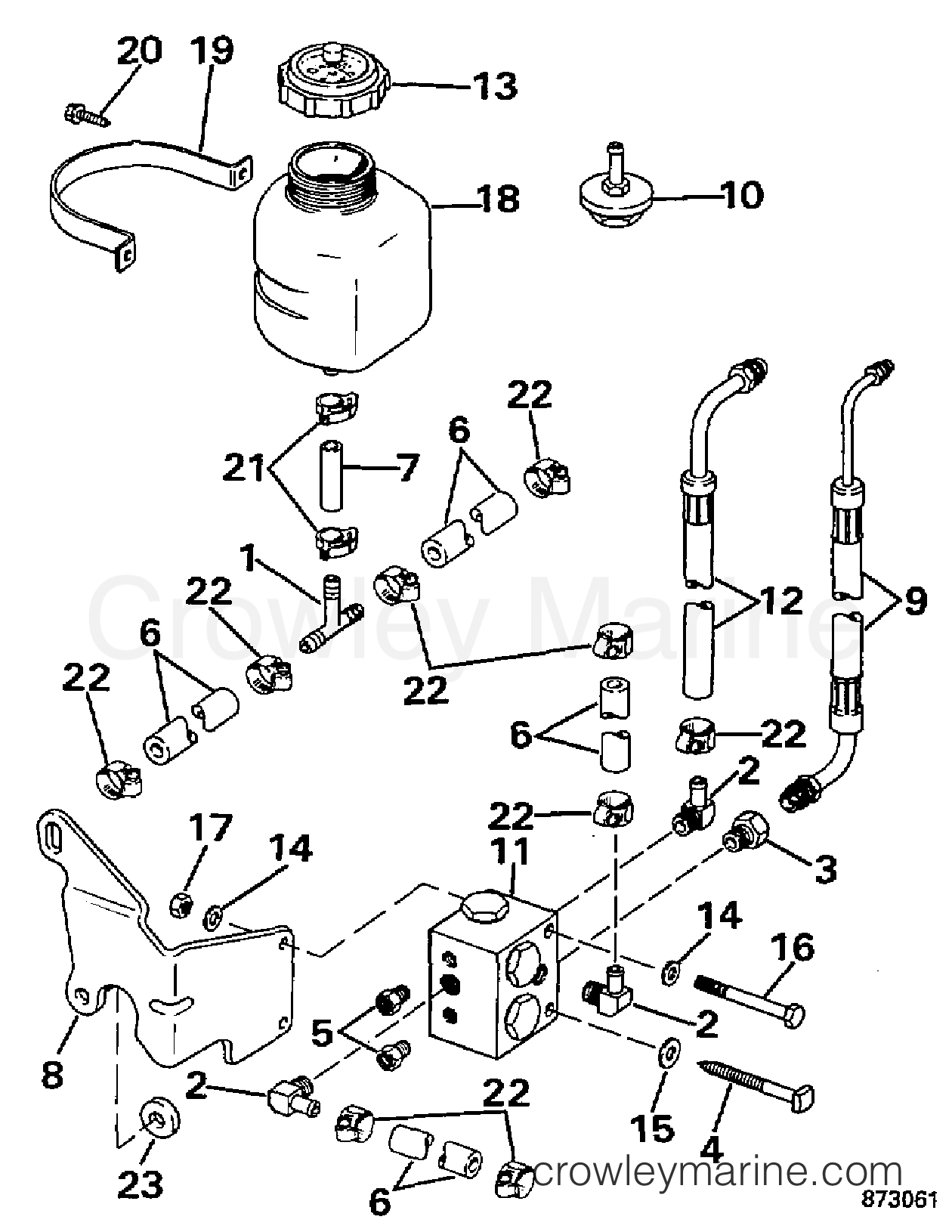 1997 Rigging OMC Stern Drive - All Models - PRIORITY VALVE KIT - DUAL ENGINE