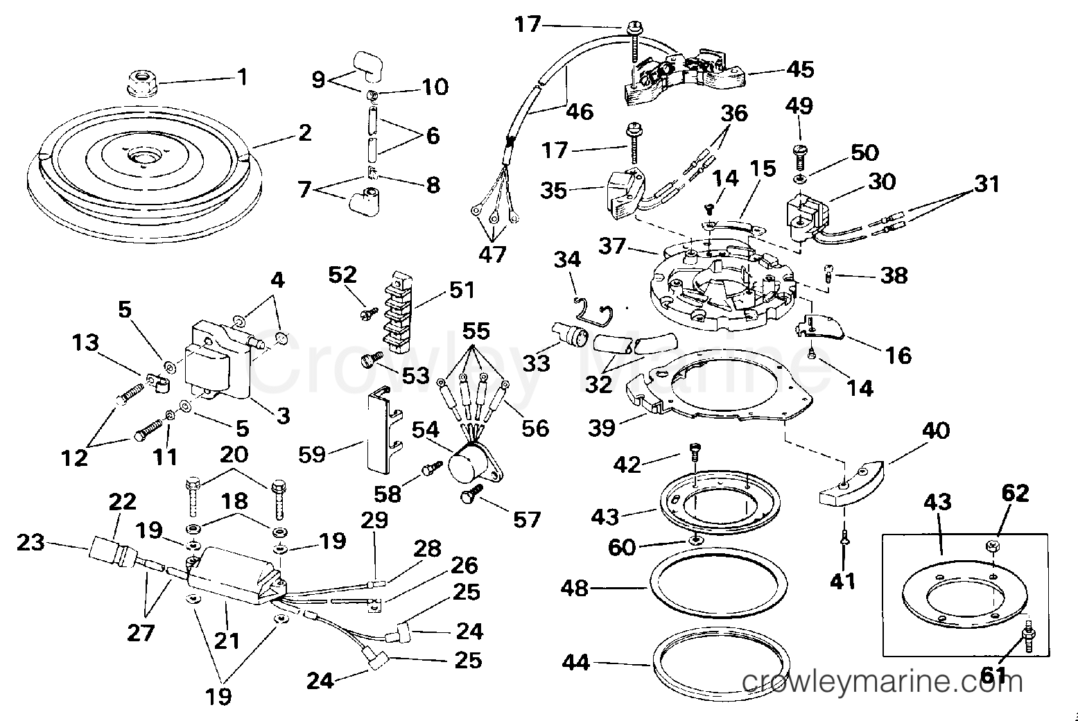 1993 Outboard 28 - E28ESLETD - IGNITION