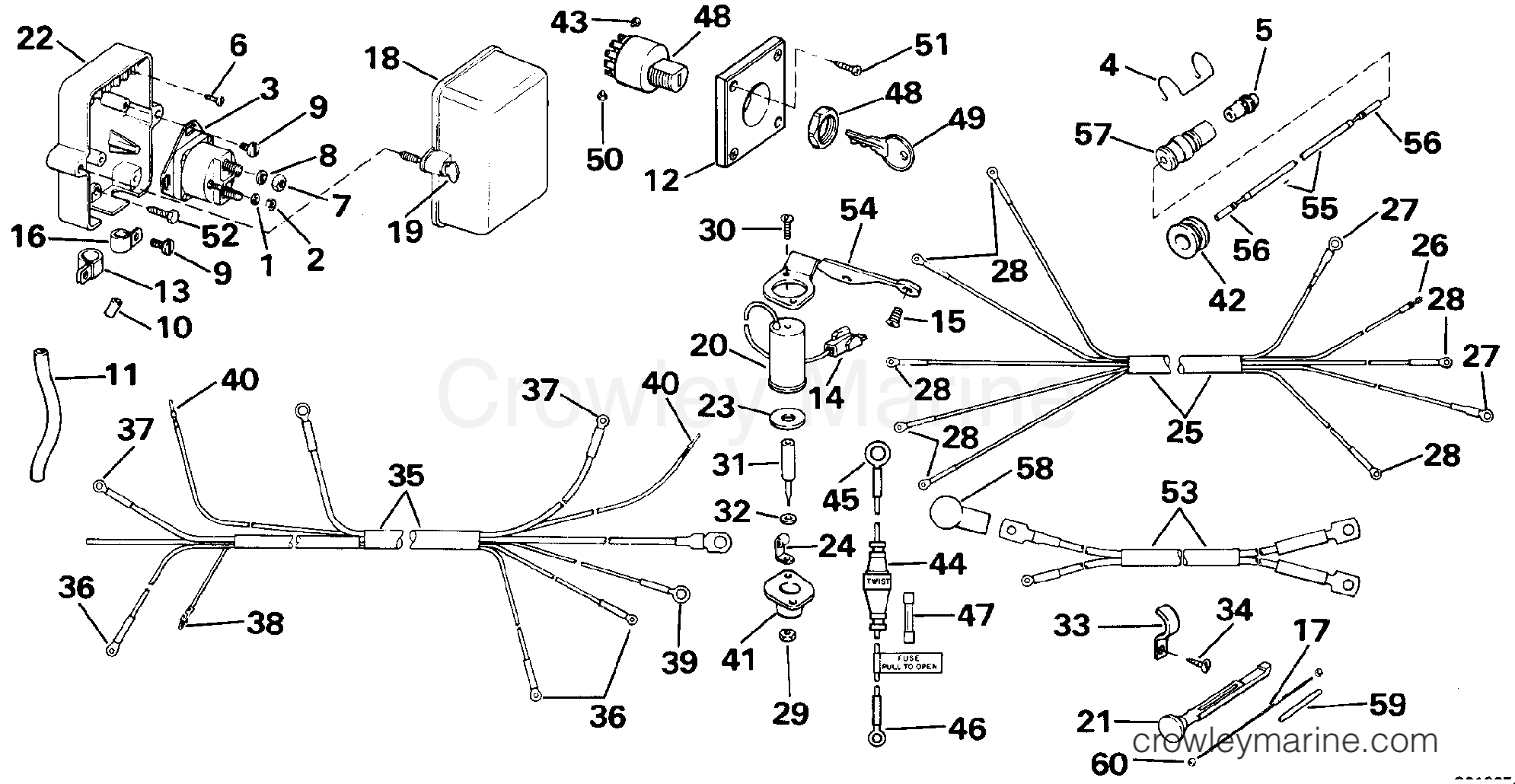 1992 Rigging Accessories - Electrical System - REMOTE STARTING KIT - 9.9, 15 TE
