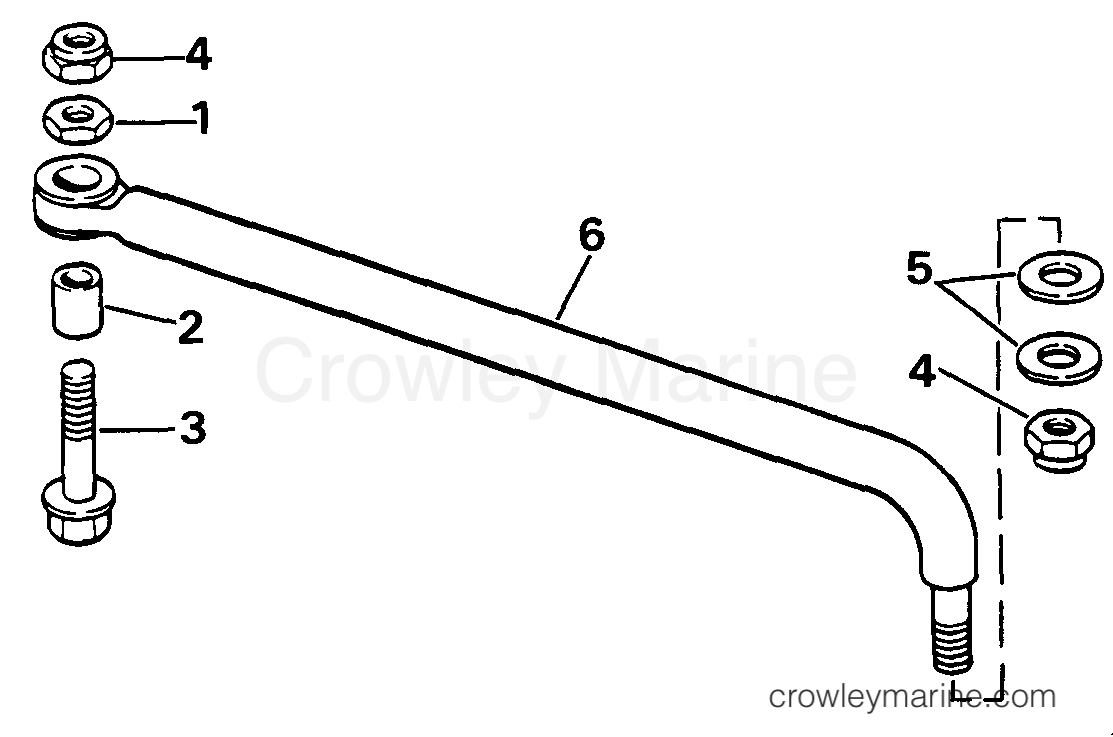 1987 Outboard 48 - J48ESLCUS - STEERING CONNECTOR KIT