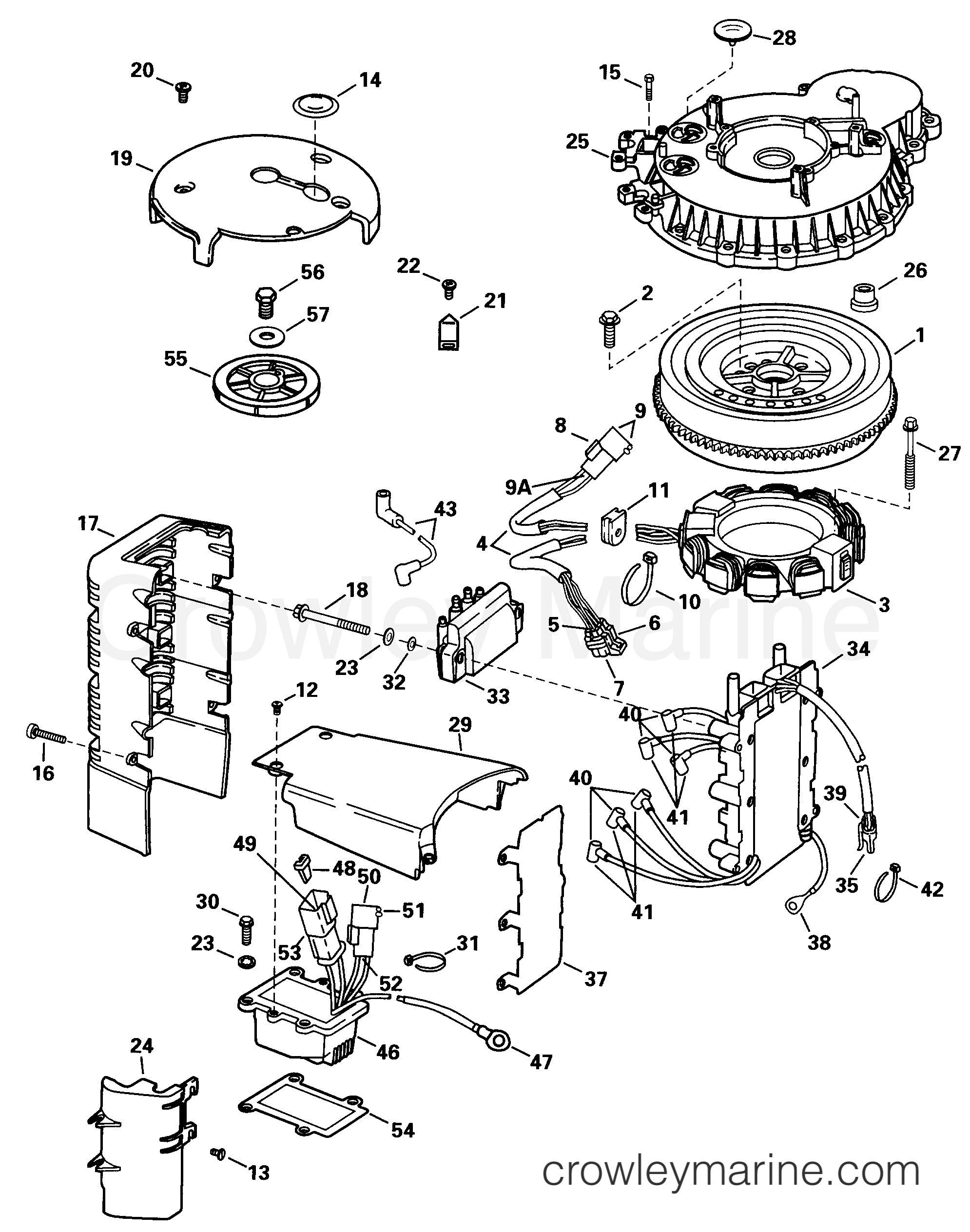 1998 Outboard 150 - BJ150EXECD - IGNITION SYSTEM