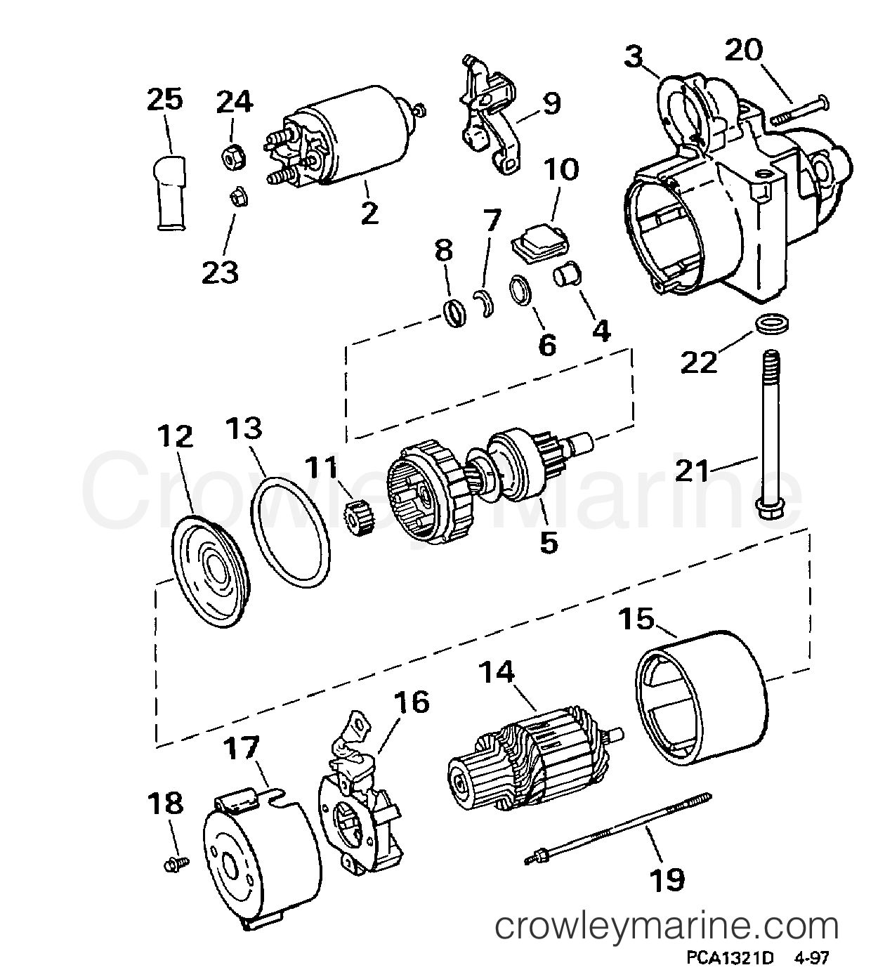 1997 Stern Drive 4.3 - 43FBPLKD - STARTER