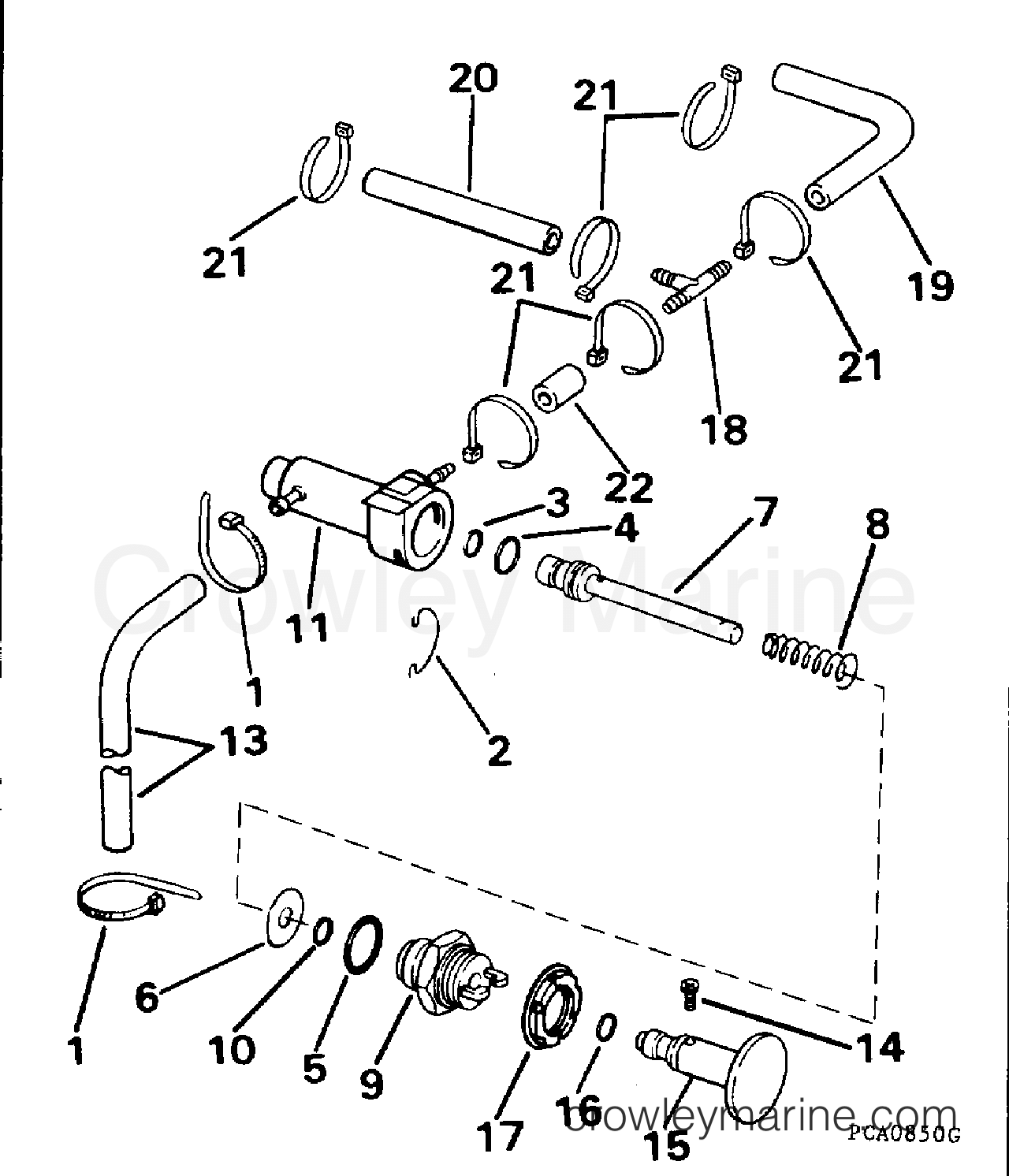1996 Outboard 25 - BJ25BRLEDC - PRIMER SYSTEM