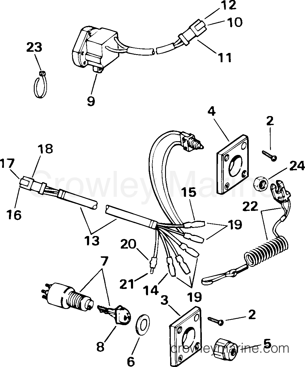 2001-2004 Rigging Accessories - Electrical System - IGNITION SWITCH & REMOTE STOP SWITCH