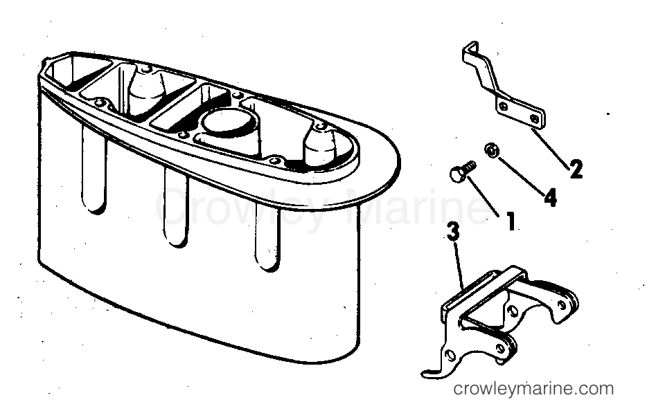 1978 Rigging Accessories - Miscellaneous - REVERSE THRUST KIT 9.9 & 15 LONG MODELS ONLY
