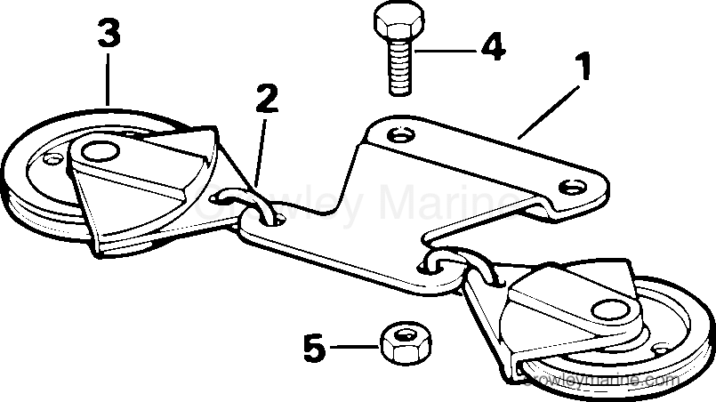 2001-2004 Rigging Parts Accessories - 20-35HP STEERING CONNECTOR KIT - CABLE PULLEY section