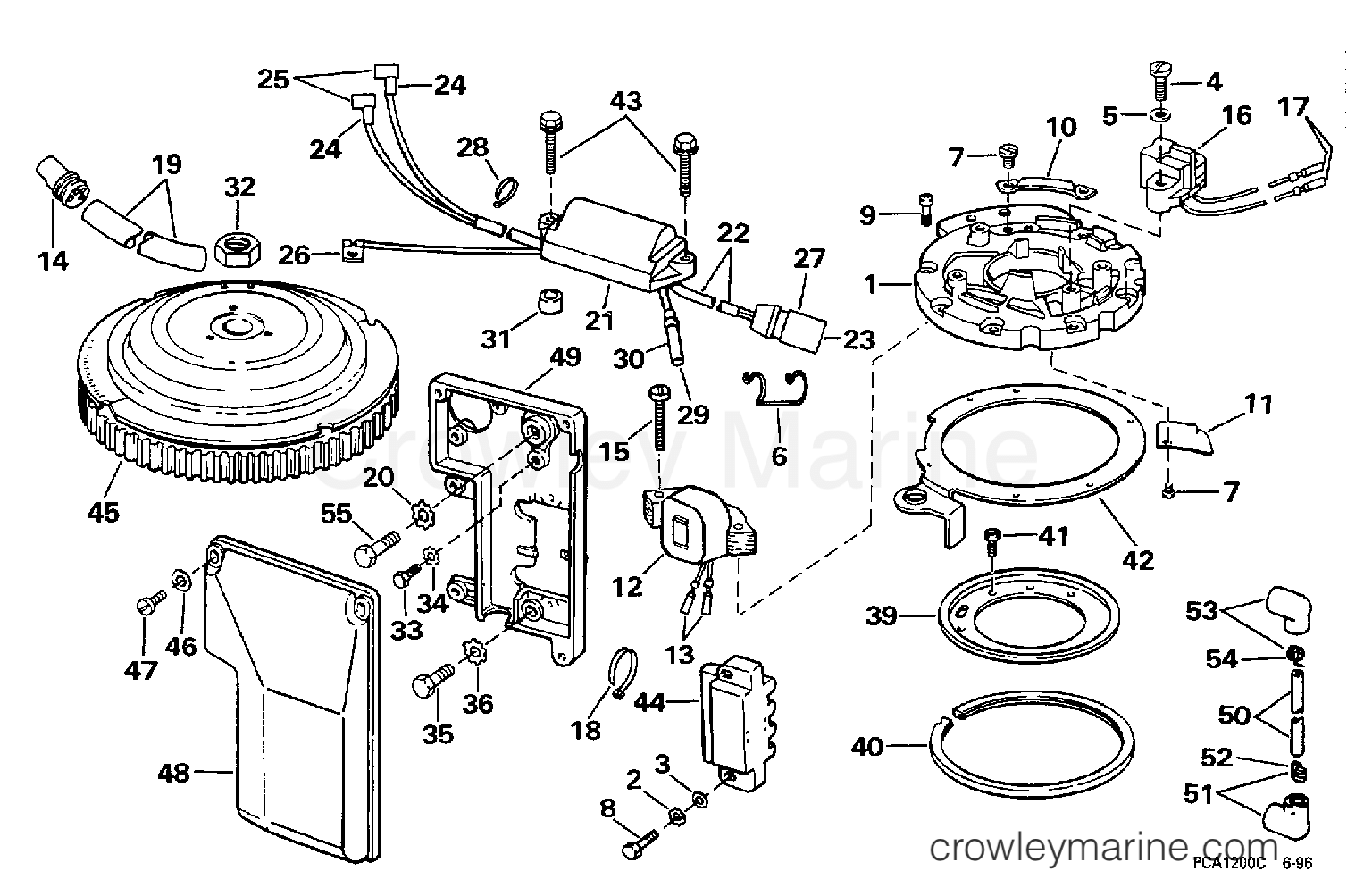 1997 Outboard 28 - J40JREUR - IGNITION SYSTEM