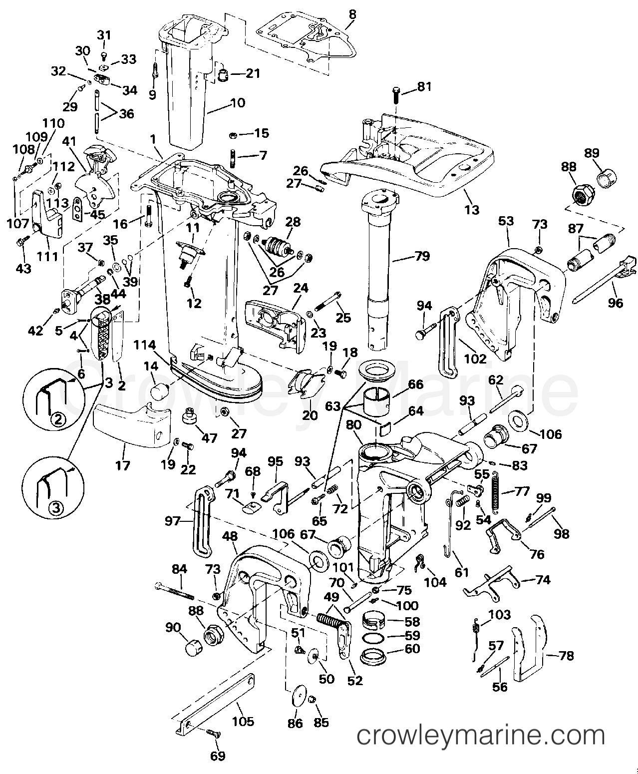 1993 Outboard 20 - E20ELETS - MIDSECTION