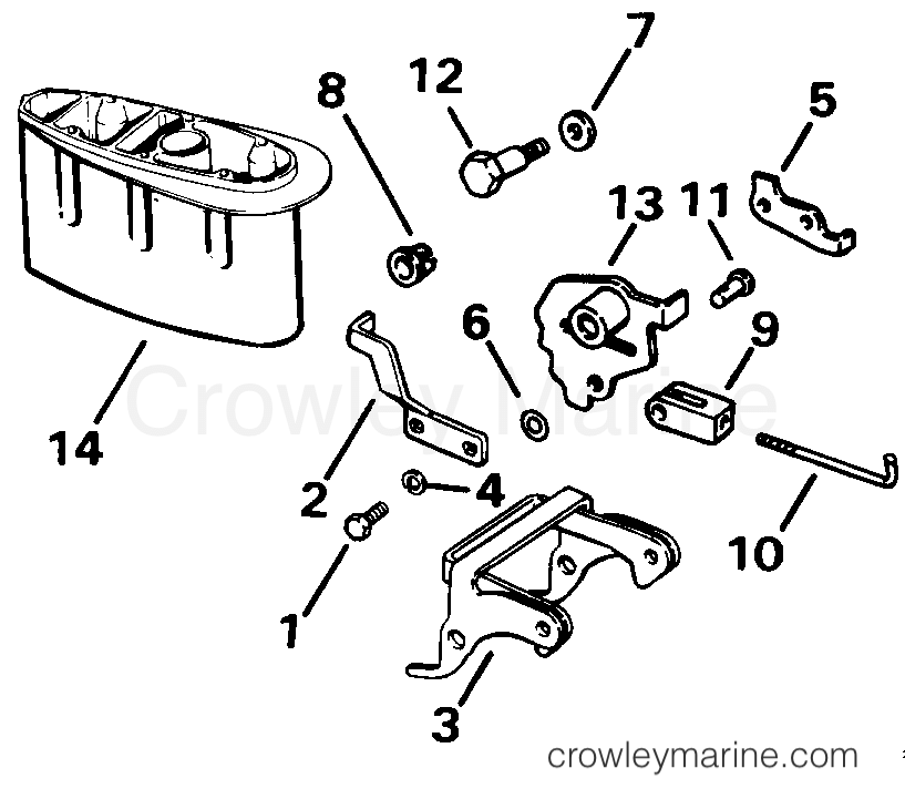 1992 Rigging Accessories - Miscellaneous - REVERSE THRUST KIT 9.9, 15 LONG MODELS ONLY