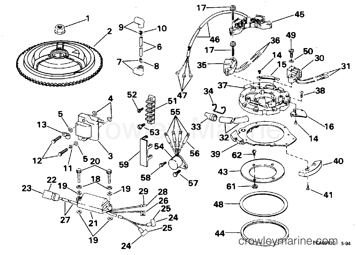 1995 Outboard 30 - J30EEOB - IGNITION