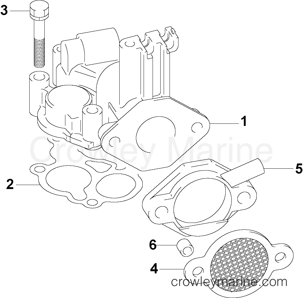 2005 Outboard 6 - J6R4SOS - INTAKE MANIFOLD