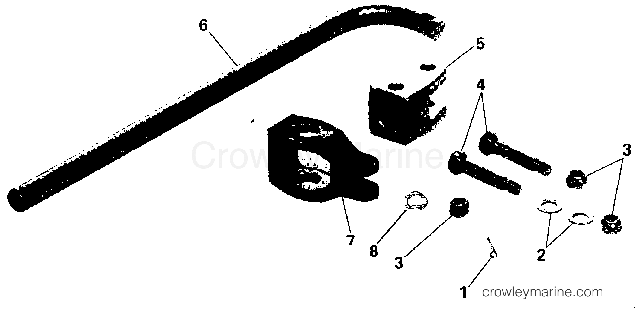 1993 Rigging Accessories - Steering - STEPPED TRANSOM KIT
