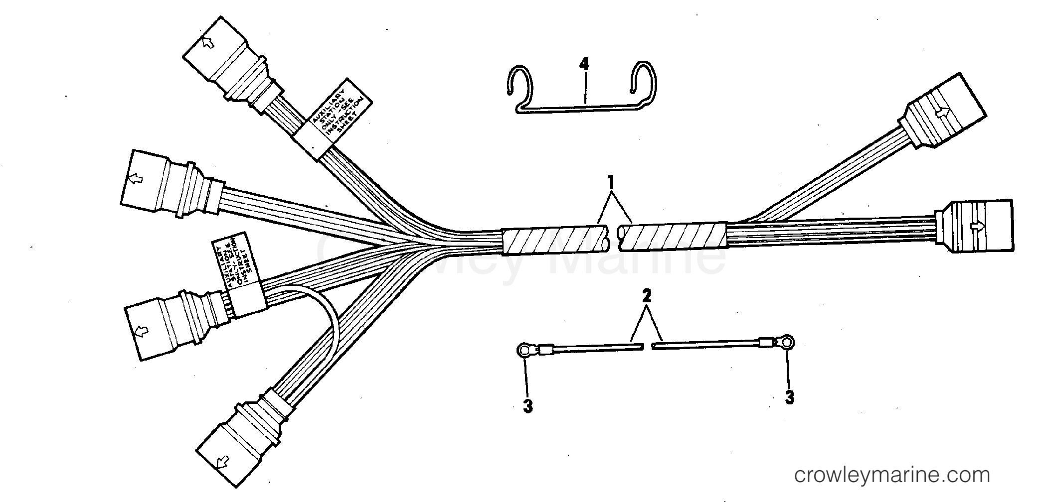 1972 Rigging Accessories - Electrical System - SECOND STATION CONNECTOR KIT