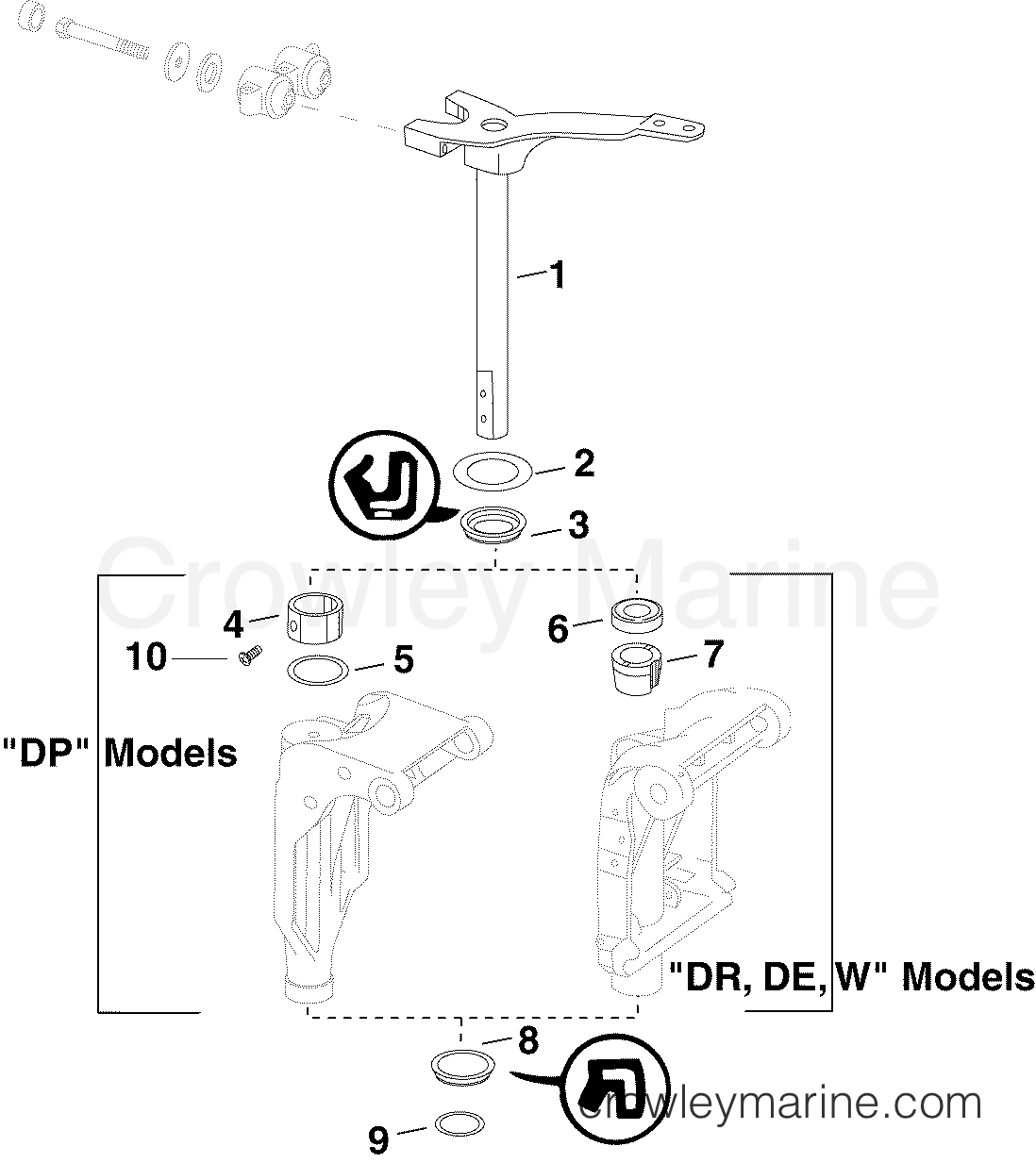 2005 Outboard 60 - E60WDRYSOS - STEERING ARM