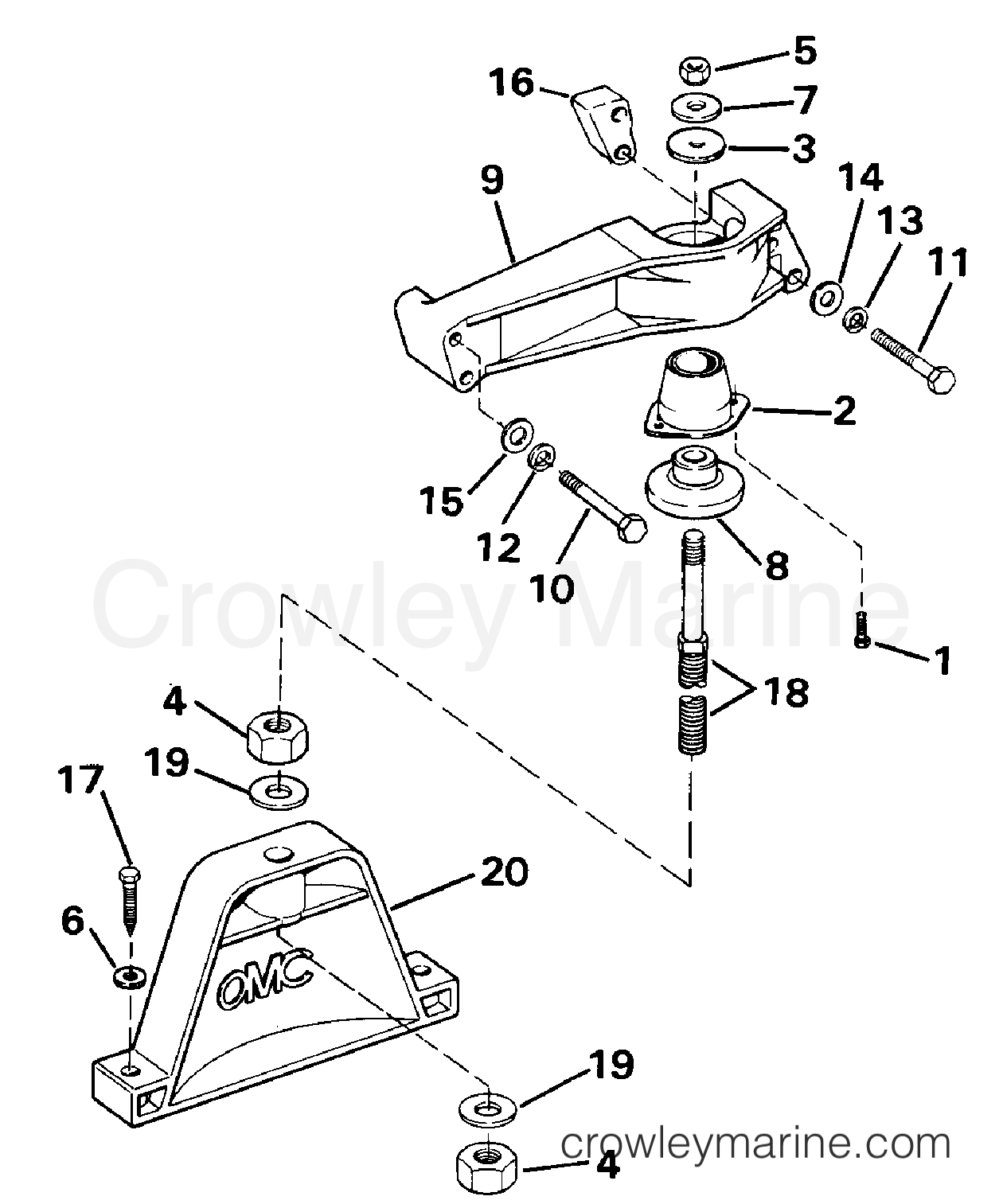 1990 Stern Drive 3 - 302BPRPWS - FRONT MOUNT