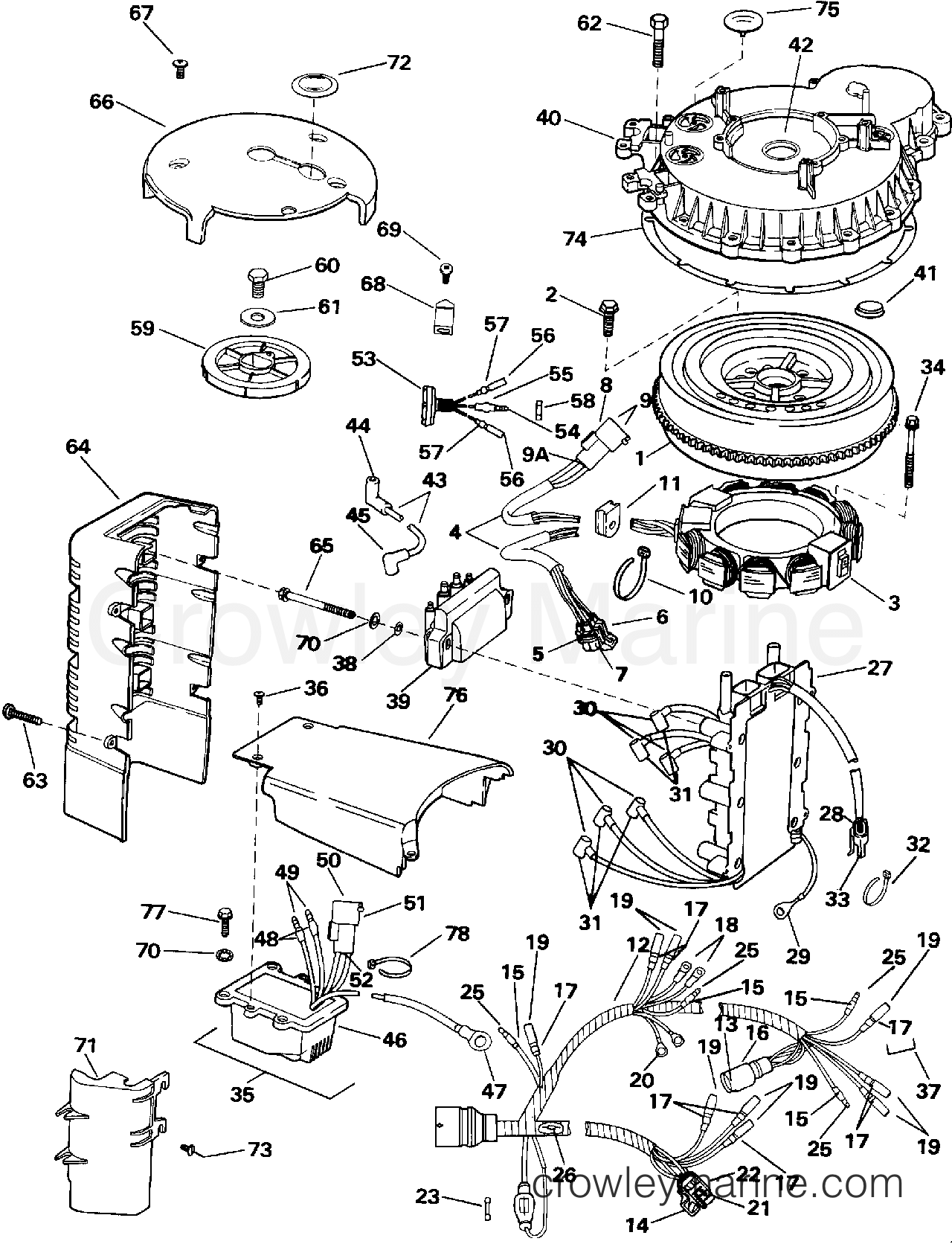 1991 Outboard 175 - VJ175EXEIS - IGNITION SYSTEM
