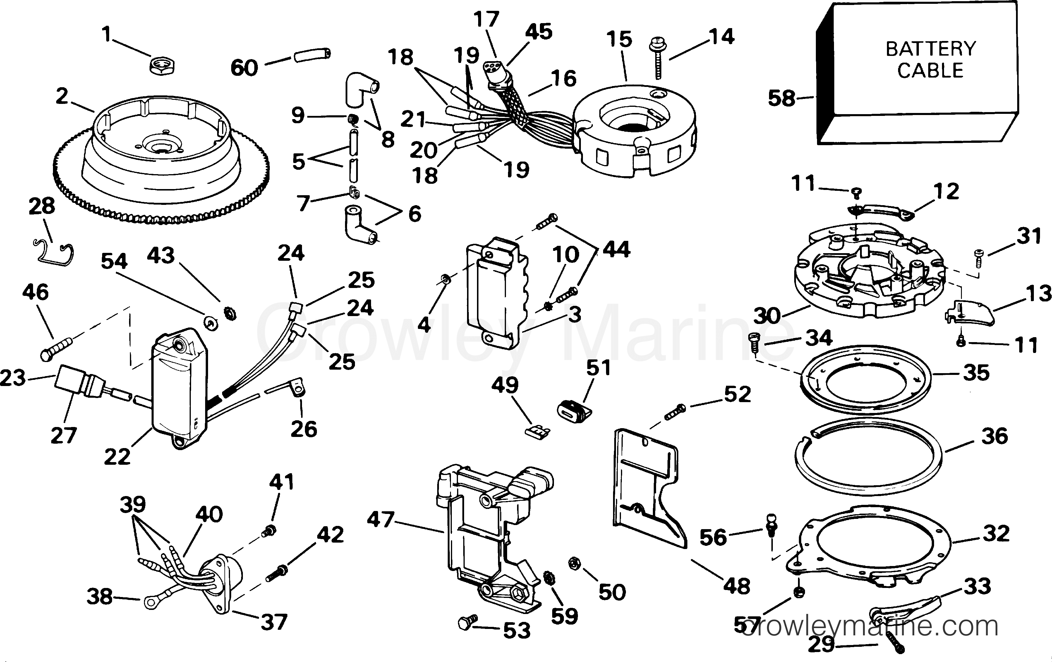 2001 Outboard 10 - J10EVLSIC - IGNITION - ELECTRIC
