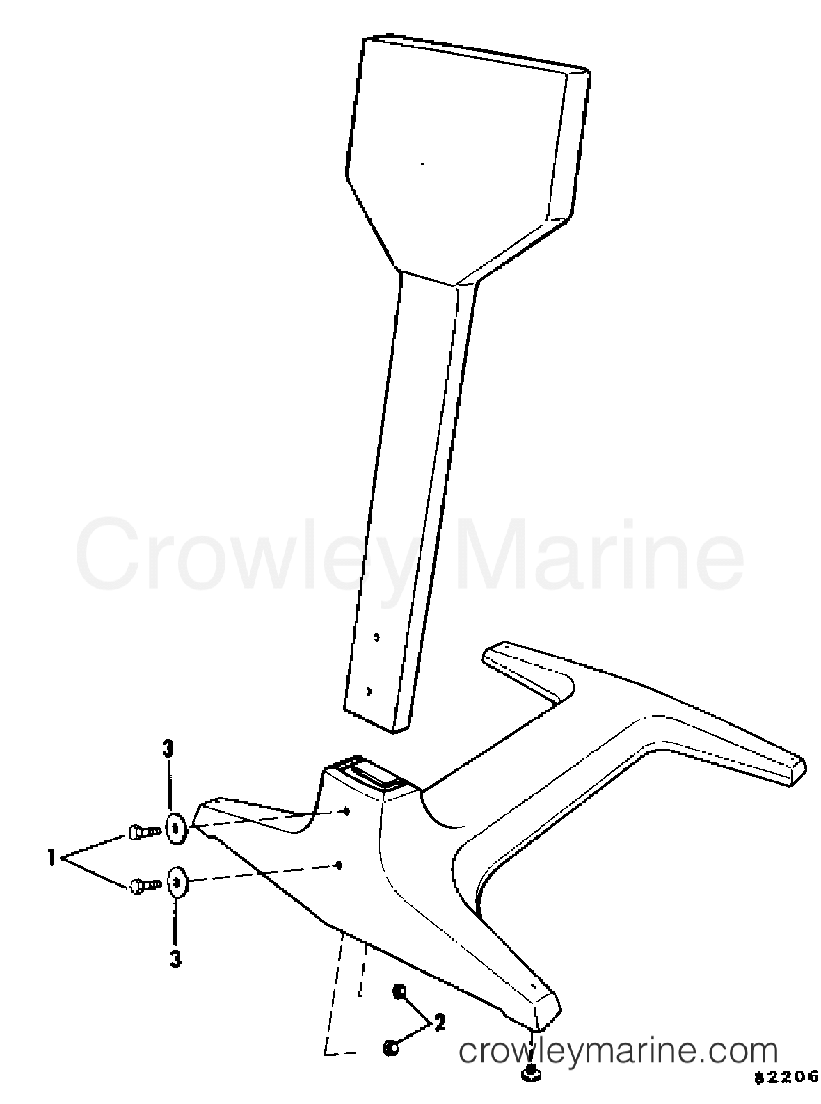 1980 Rigging Accessories - Miscellaneous - ENGINE DISPLAY STAND 4.5-35
