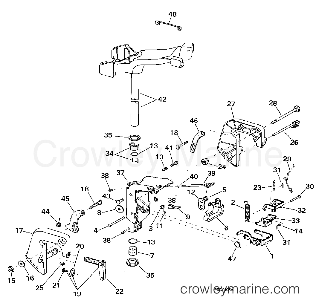 1997 Outboard 6 - HJ6FREUR - MIDSECTION