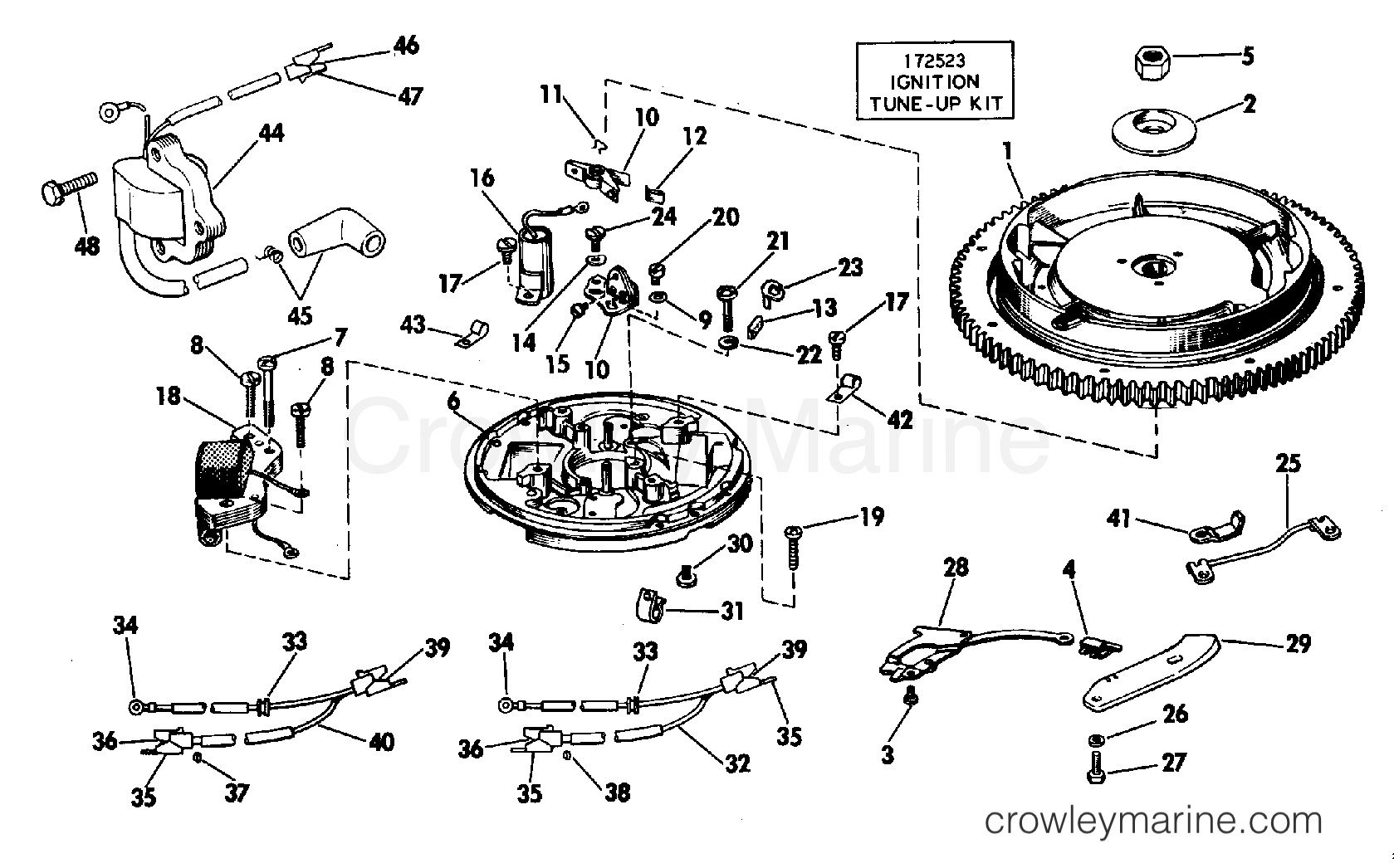 1973 Evinrude Outboards 25 - 25352A - MAGNETO