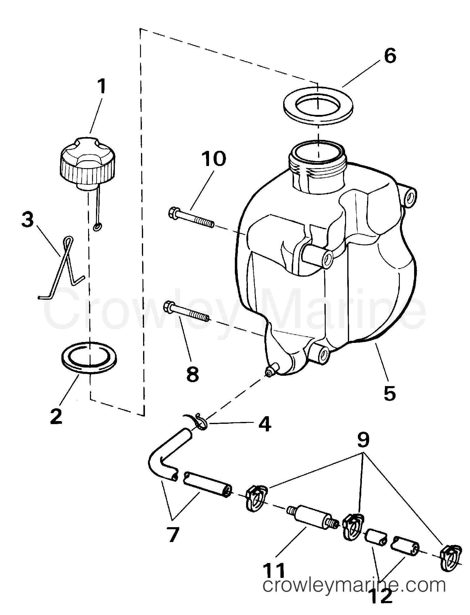 2000 Outboard 4 - J4RSSM - FUEL TANK