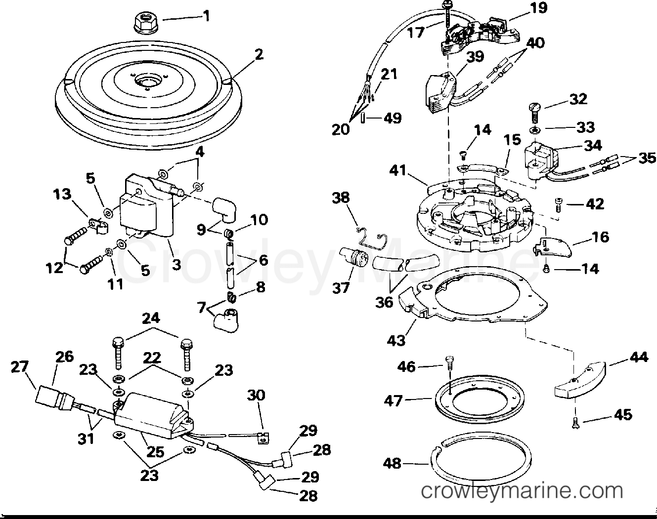 1992 Outboard 25 - E25RWLENB - IGNITION