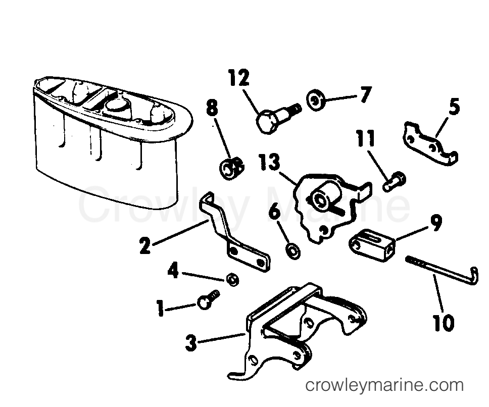 1982 Rigging Accessories - Miscellaneous - REVERSE THRUST KIT 9.9,15 LONG MODELS ONLY