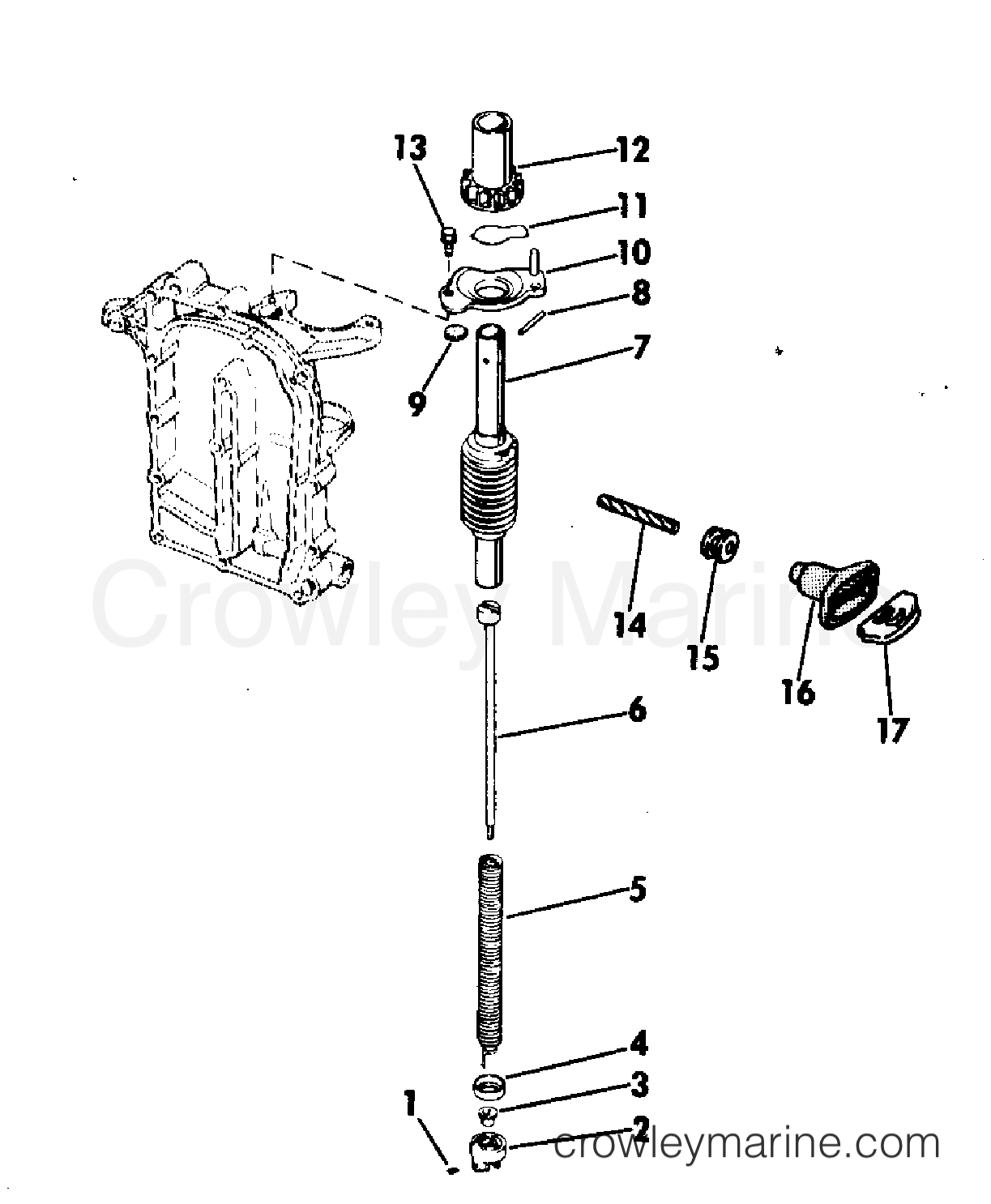 1973 Outboard 9.5 - 9322B - REWIND STARTER
