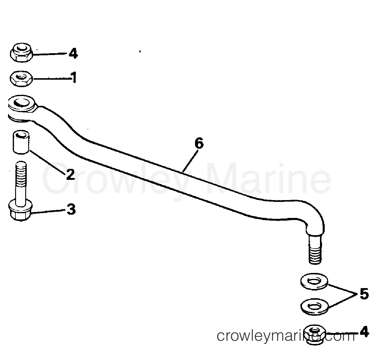 1996 Outboard 25 - BJ25AREDC - STEERING LINK KIT