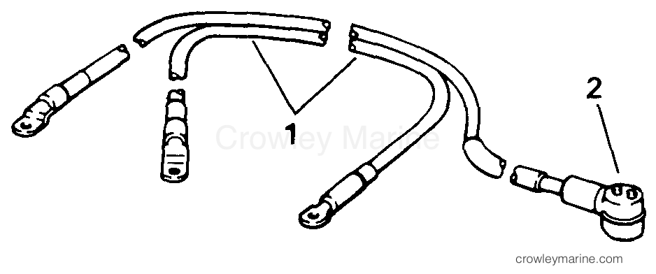 1993 Johnson Outboards 48 - TJ48ESLETE BATTERY CABLE section