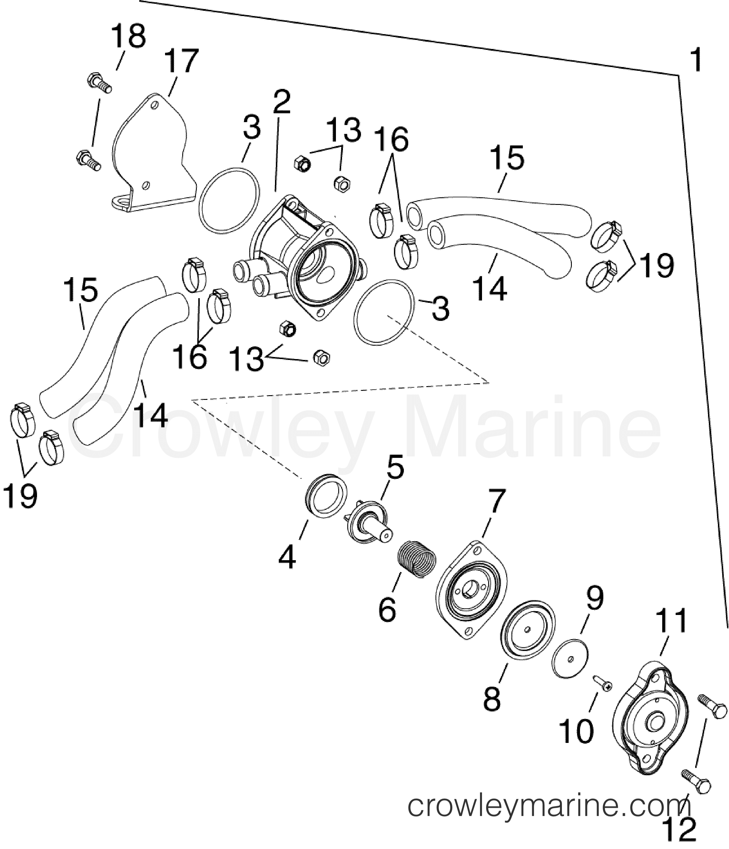 2010 Evinrude Outboards 250 - DE250CXISF WATER PRESSURE RELIEF VALVE section