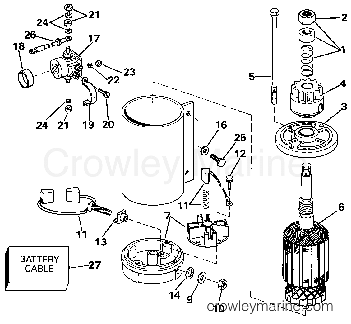 1991 Outboard 60 - J60TLEIB - ELECTRIC STARTER