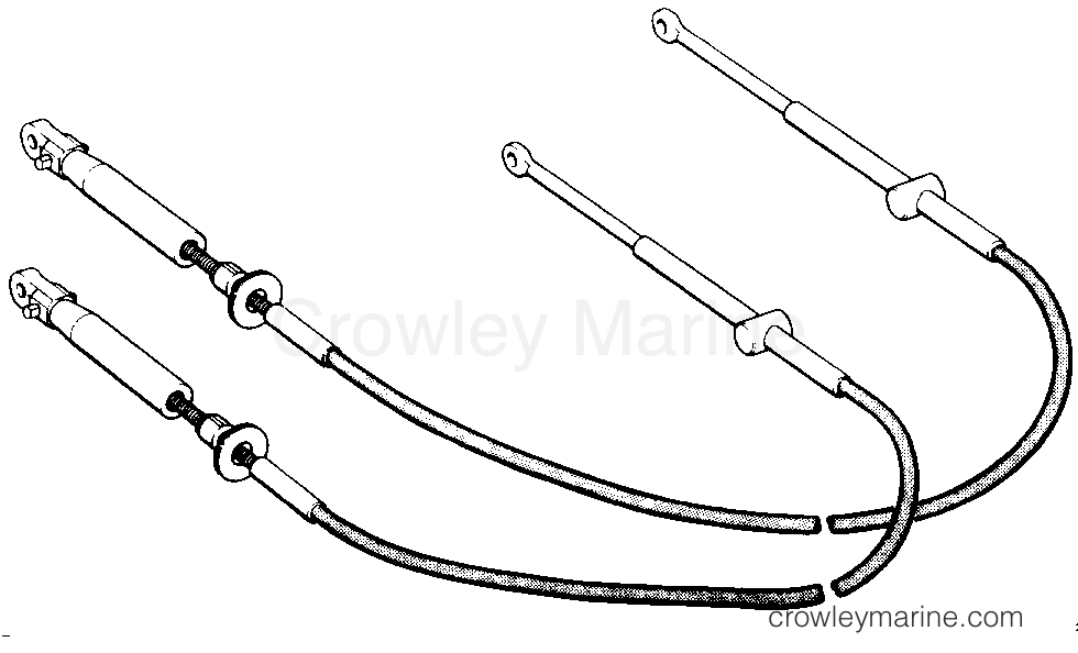 1991 Rigging Accessories - Remote Controls - SHIFT THROTTLE CABLES