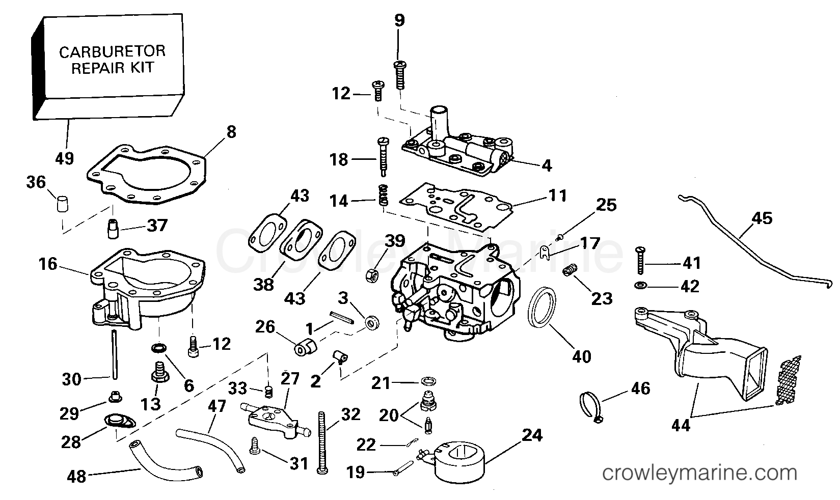 2000 Outboard 5 - E5RL4SSB - CARBURETOR