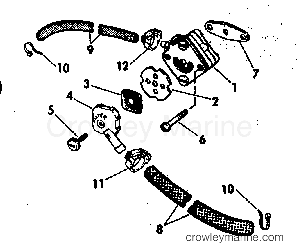 1981 Outboard 4.5 - J5RCIC - FUEL PUMP