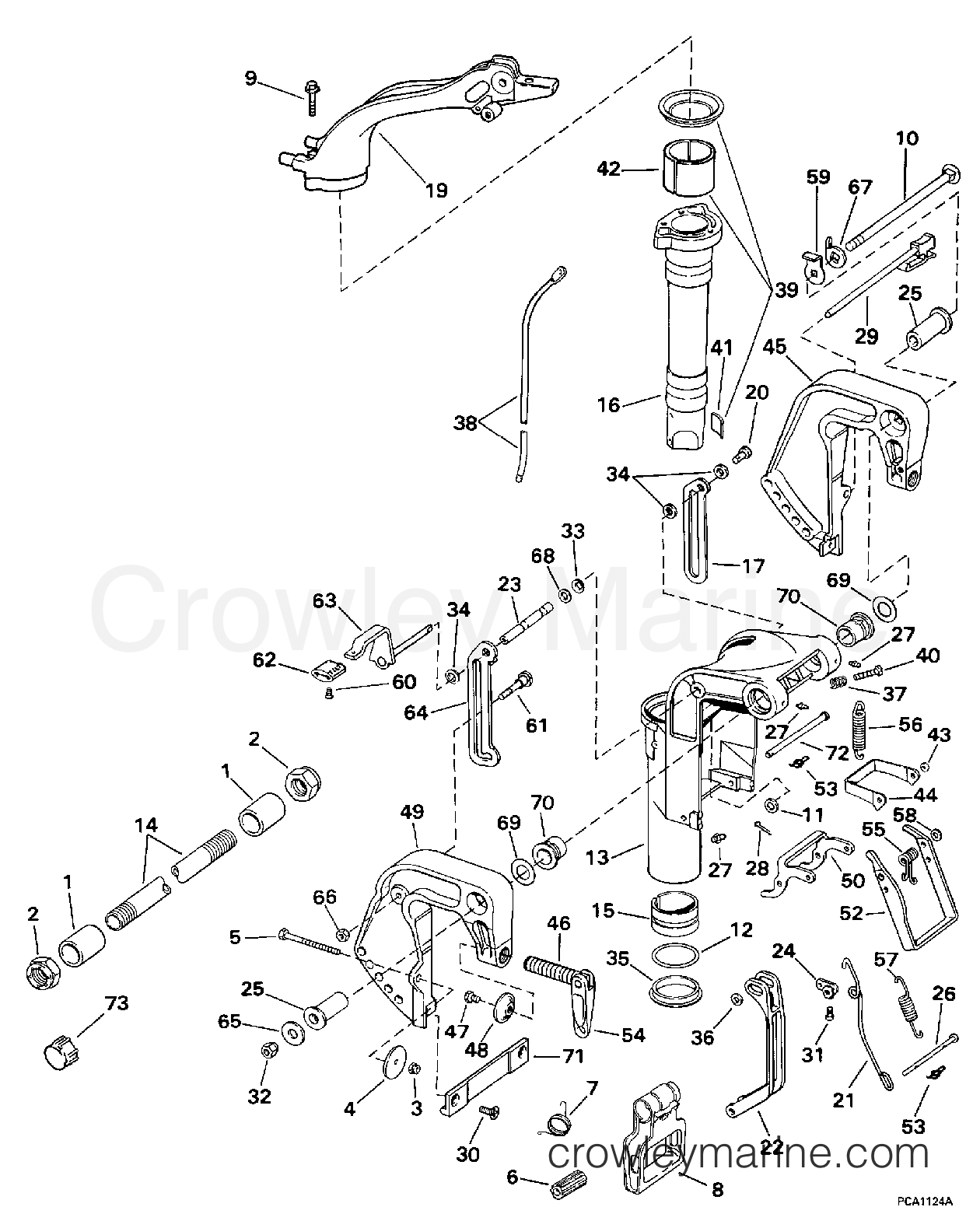 1997 Outboard 9.9 - BJ10FWLEUR - MIDSECTION