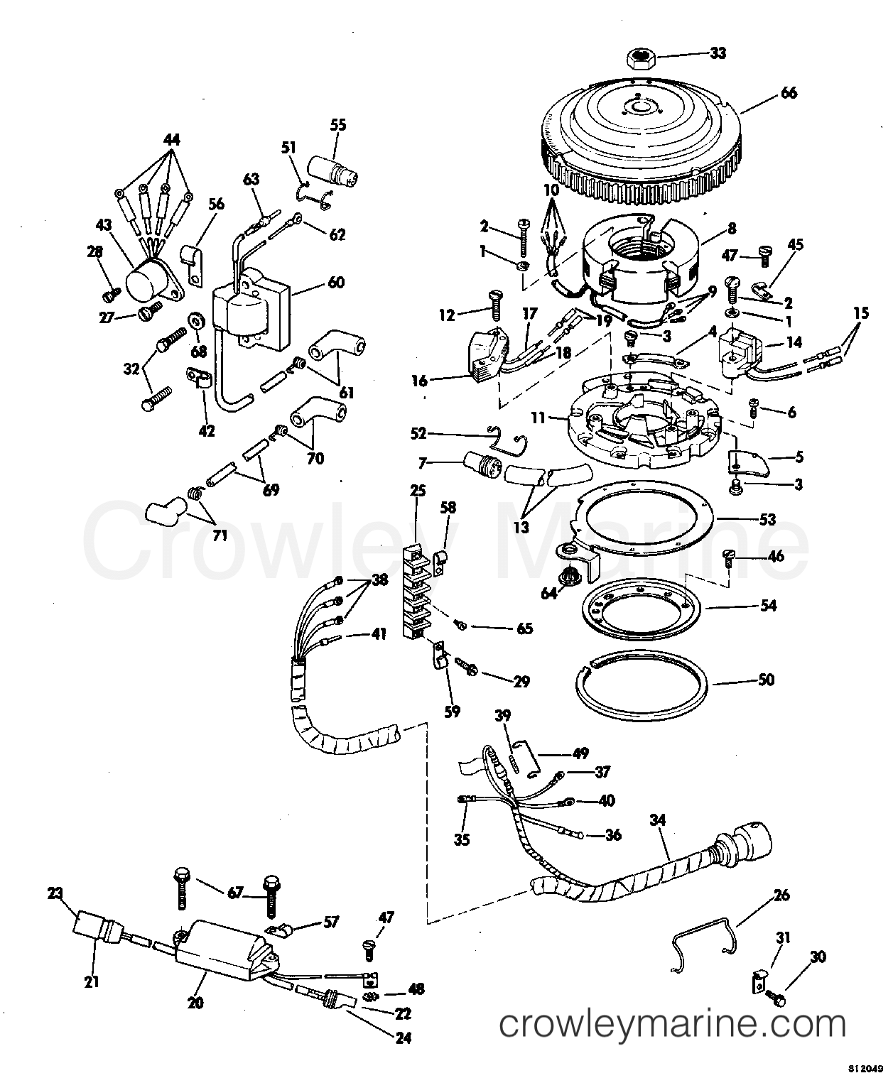 1981 Outboard 60 - J60ELCIA - IGNITION SYSTEM