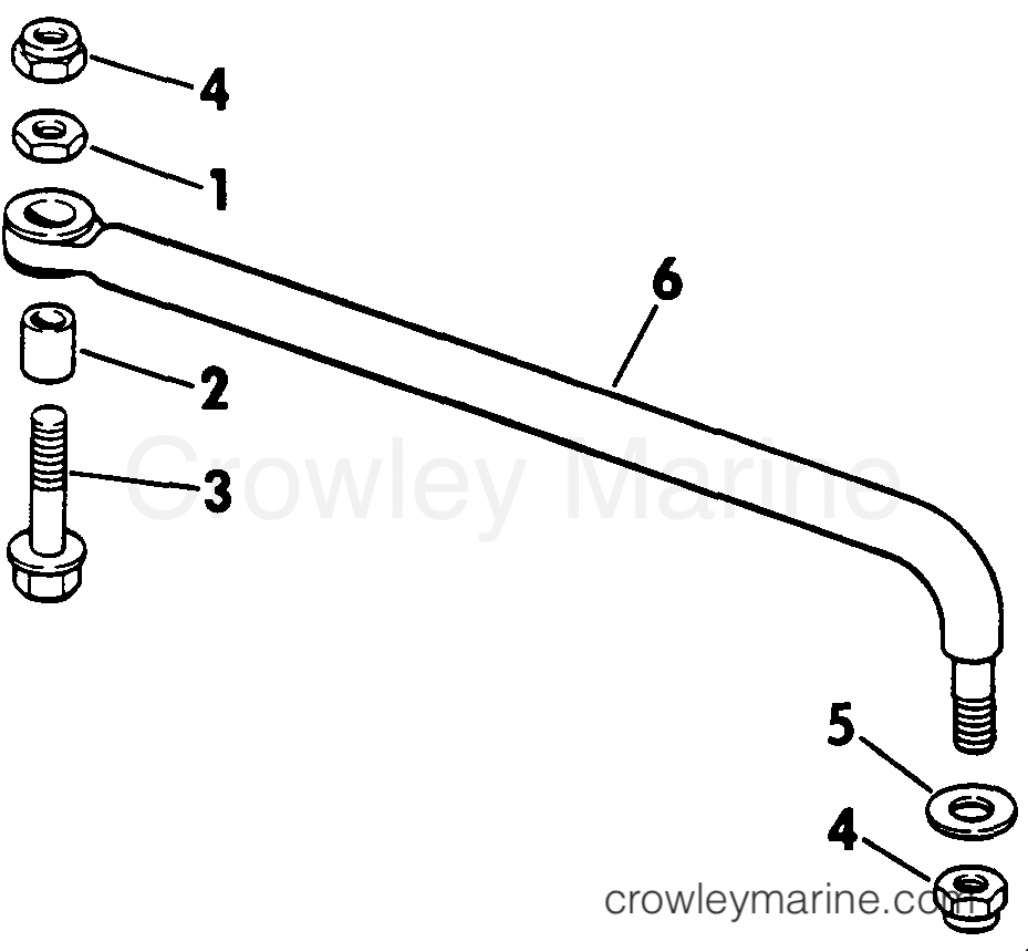 1987 Outboard 30 - E30TECUB - STEERING CONNECTOR KIT - 30EC - 30ELC