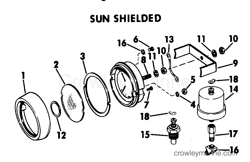 1968 Stern Drive 120 - CU-16C - SUN SHIELD